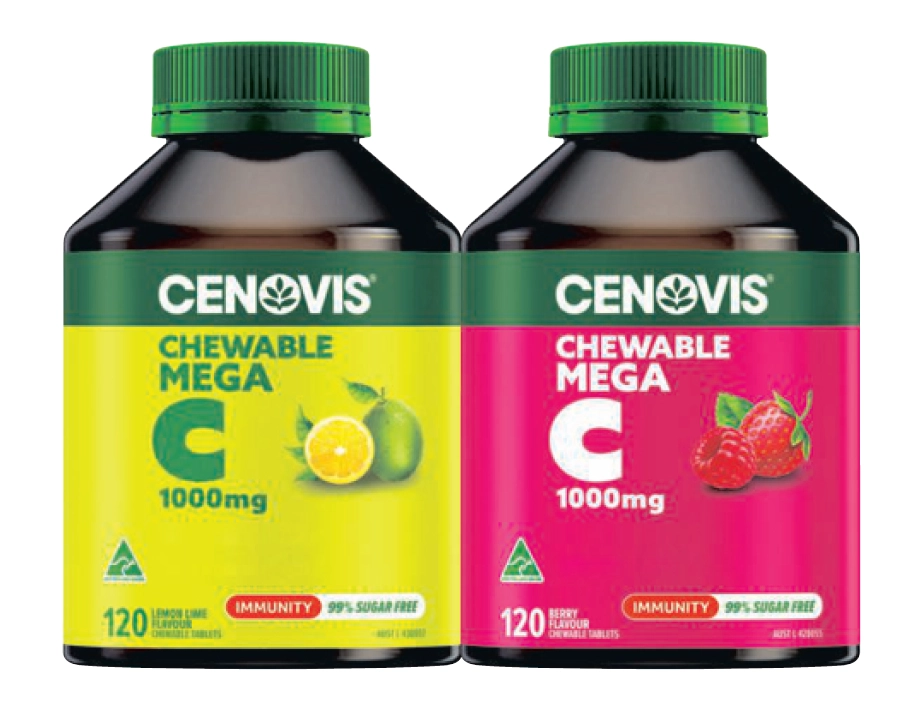 Cenovis Chewable Mega Vitamin C 1000mg 60 Tablets