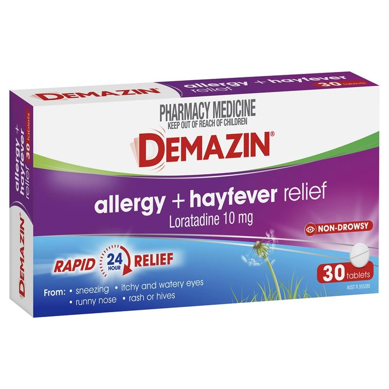 Demazin Hayfever + Allergy Relief 30 Tablets