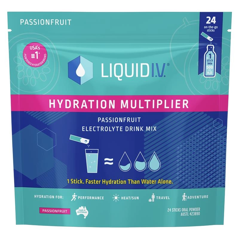 Liquid I.V. Hydration Multiplier Passionfruit 24 Sachets