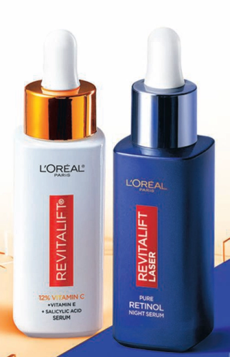 L’Oréal Paris Revitalift 12% Vitamin C Serum or Revitalift Laser Pure Retinol Night Serum 30ml