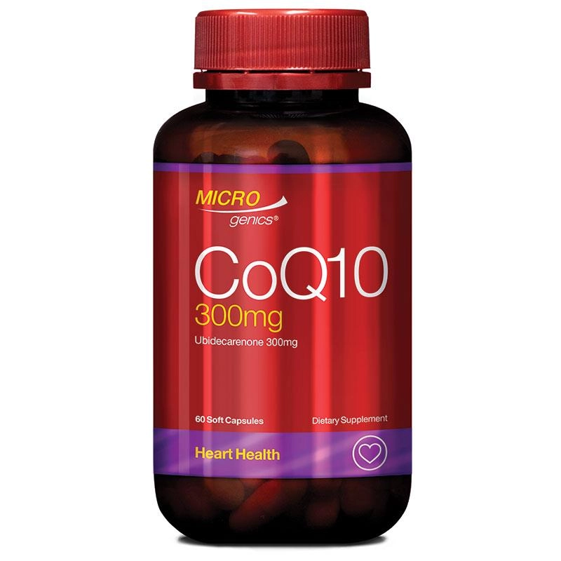 Microgenics CoQ10 300mg 60 Soft Capsules