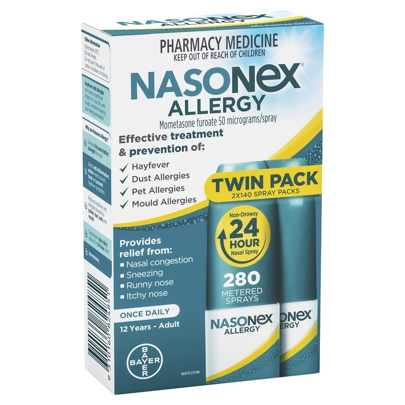 Nasonex Allergy Twin Pack 280 Doses