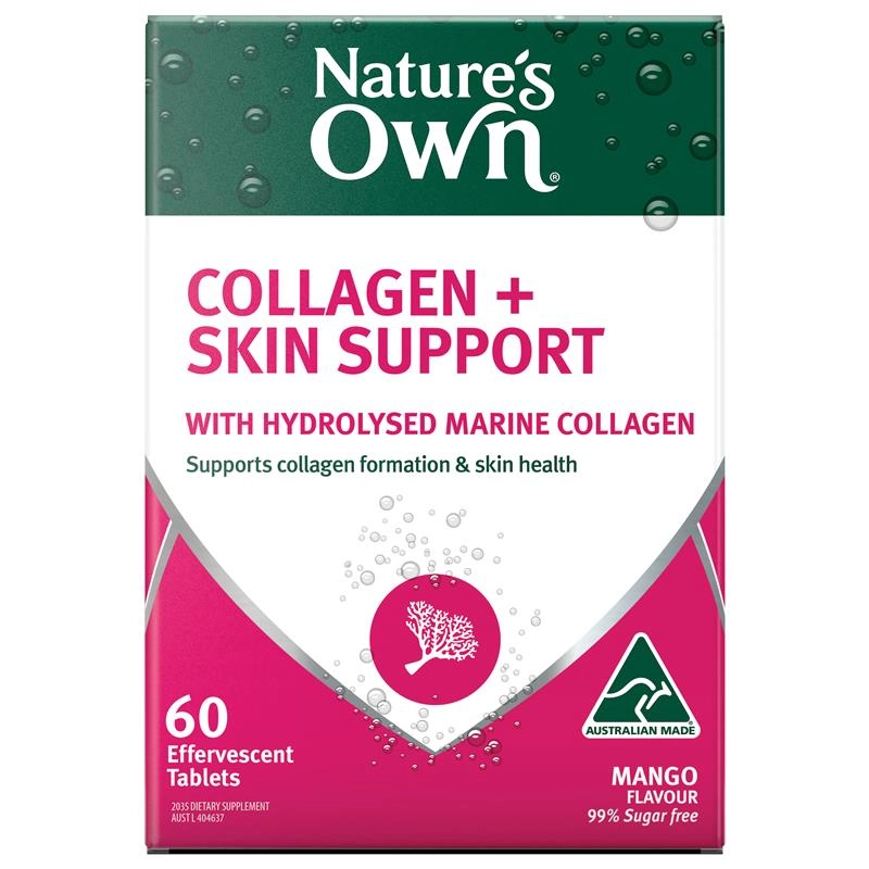 Nature’s Own Collagen + Skin Support 60 Effervescent Tablets