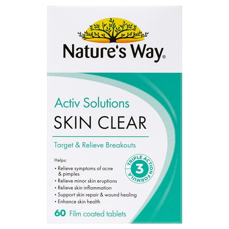 Nature’s Way Activ Solutions Skin Clear 60 Tablets