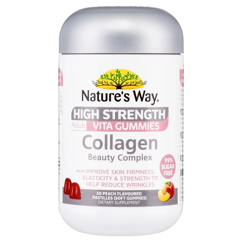 Nature’s Way High Strength Adult Vita Gummies Collagen 50 Pastilles