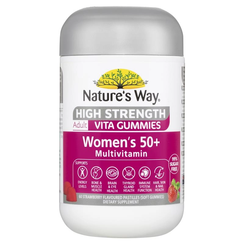 Nature’s Way High Strength Adult Vita Gummies Women’s 50+ Multivitamin 60 Pastilles