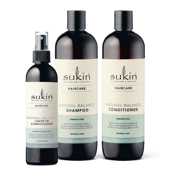 Sukin Haircare Range