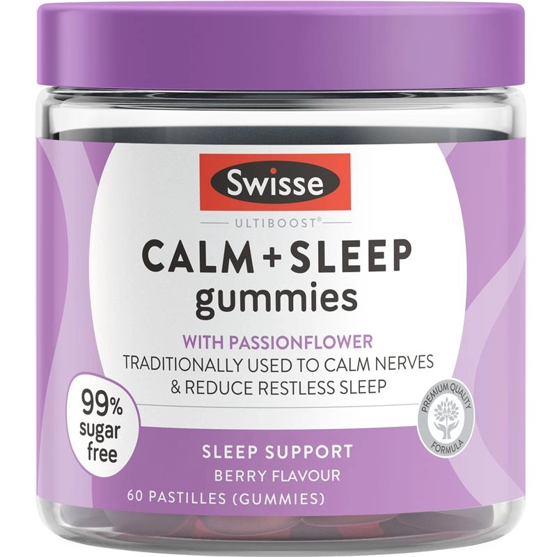 Swisse Ultiboost Calm + Sleep Gummies 60 Pastilles