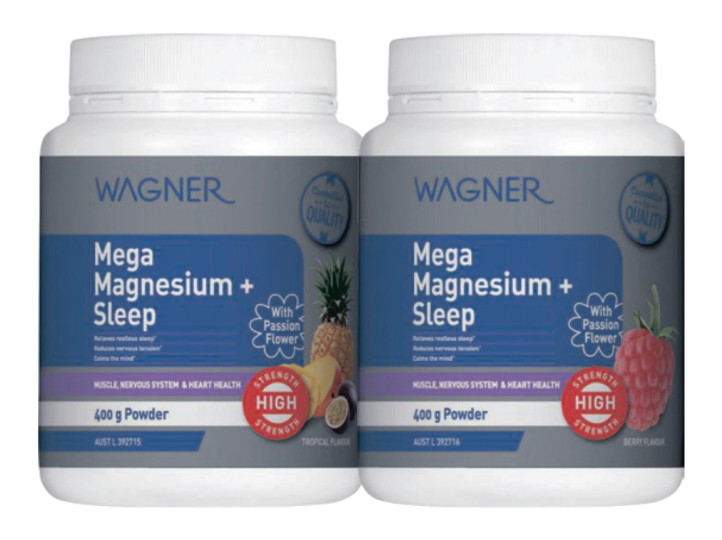 Wagner Mega Magnesium + Sleep Berry or Tropical 400g