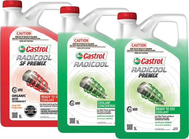 20% off Castrol 5L Anti-Freeze/Anti-Boil Coolants^