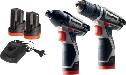 NEW ToolPRO 12V Drill & Impact Driver Kit