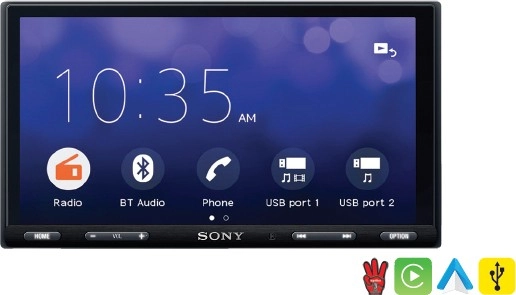 Sony 6.95” Apple CarPlay & Android™ Auto Media Player^