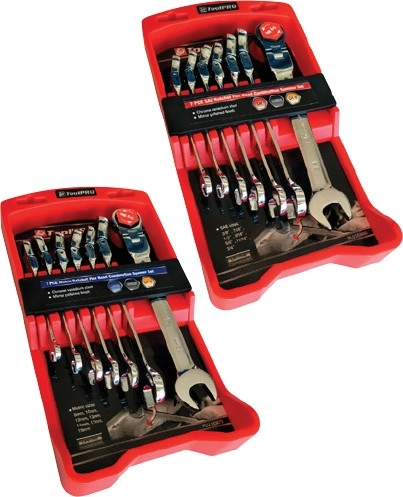 ToolPRO 7 Pce Flex Head Ratchet Spanners