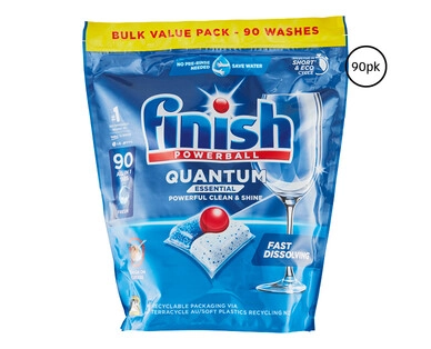 Finish Powerball Quantum Essential Dishwasher Tablets 90pk