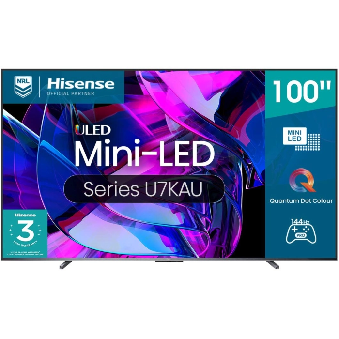 Hisense 100" U7KAU ULED Mini-LED 4K Smart TV [2023]