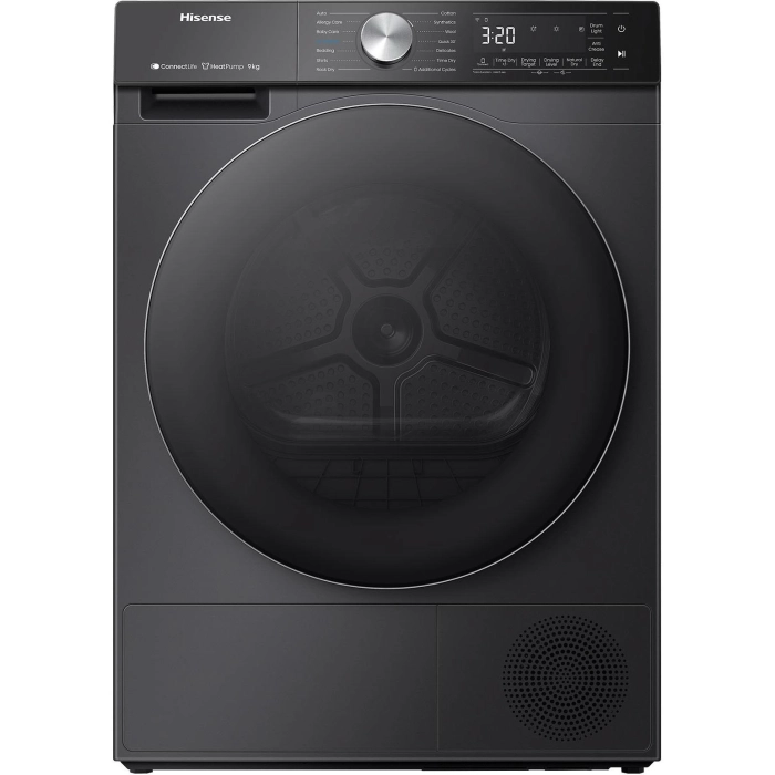 Hisense HDFS90HAB 9kg Series 7 Heat Pump Dryer (Charcoal Black)