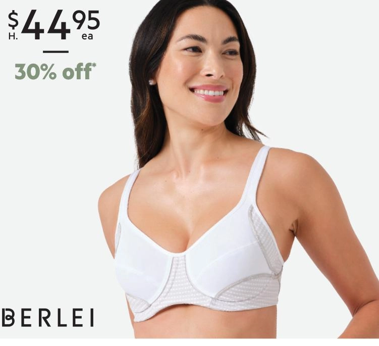 Berlei Women's Electrify Mesh Underwire Bra White