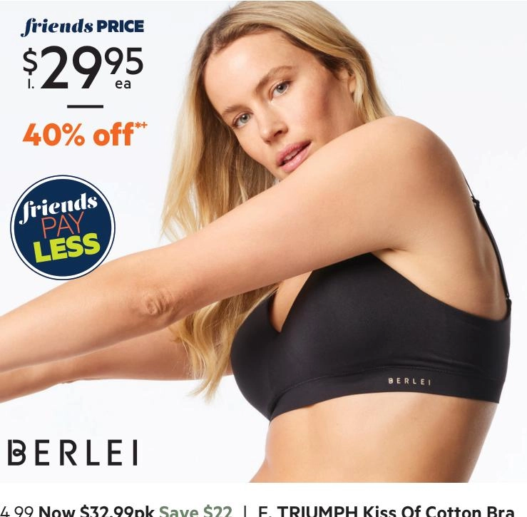 Berlei Women's Understate Seamless Bra Black