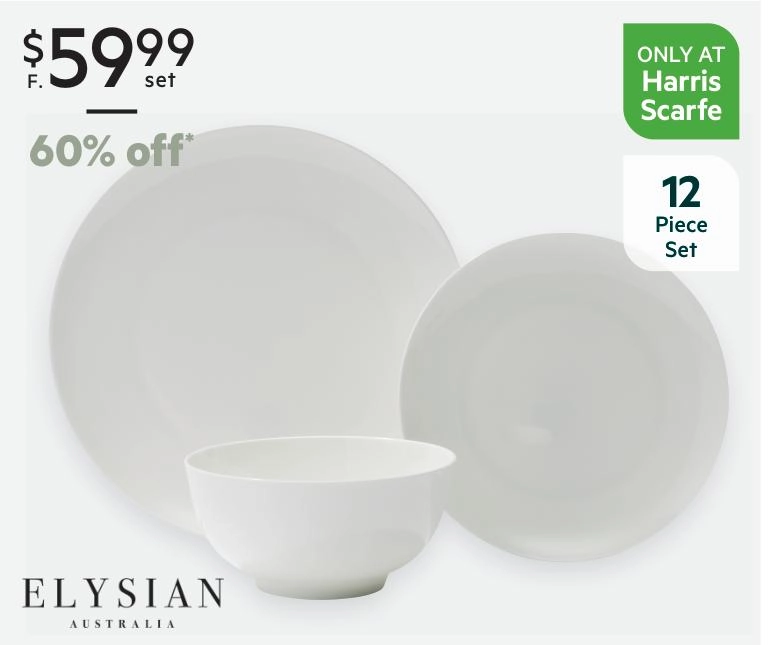 Elysian Nova 12-Piece Dinner Set