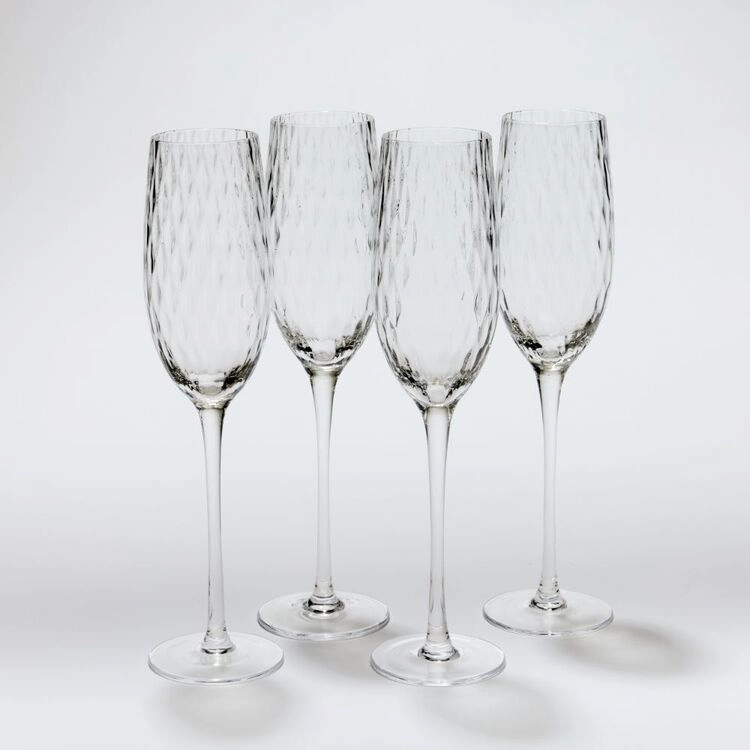 Elysian Skye Champagne Flutes 4 Pack