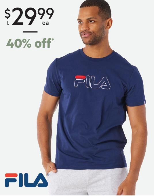 FILA Men's Classic 2.0 Tee New Navy