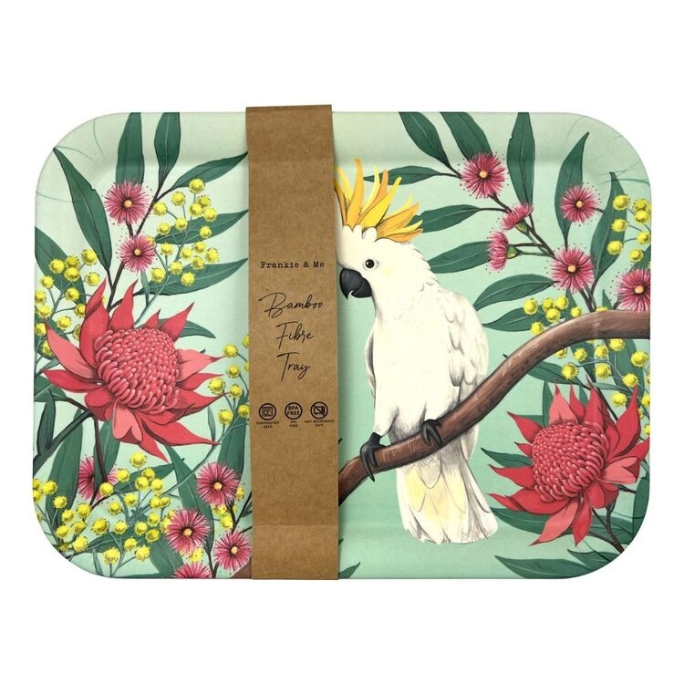 Frankie & Me Australiana Bamboo Tray 40 X 32 cm