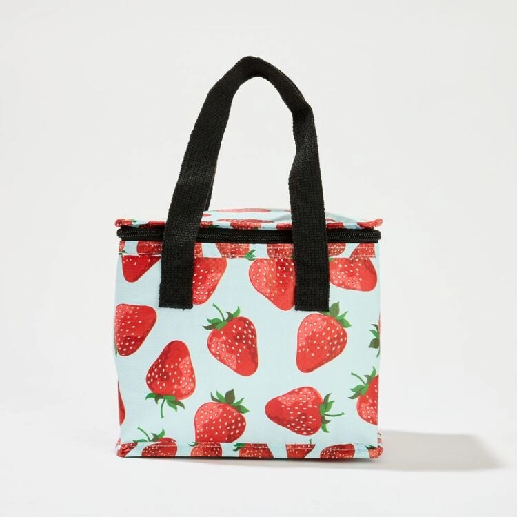 Frankie & Me Strawberry Reusable Mini Cooler Bag