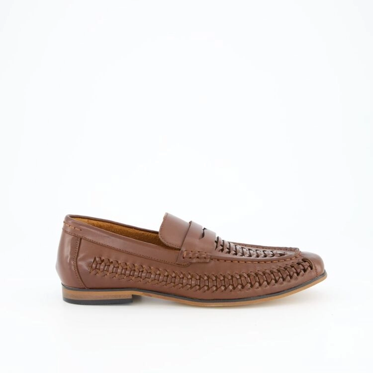 JC Lanyon Men's Hayden Slip On Harachi Shoes Tan