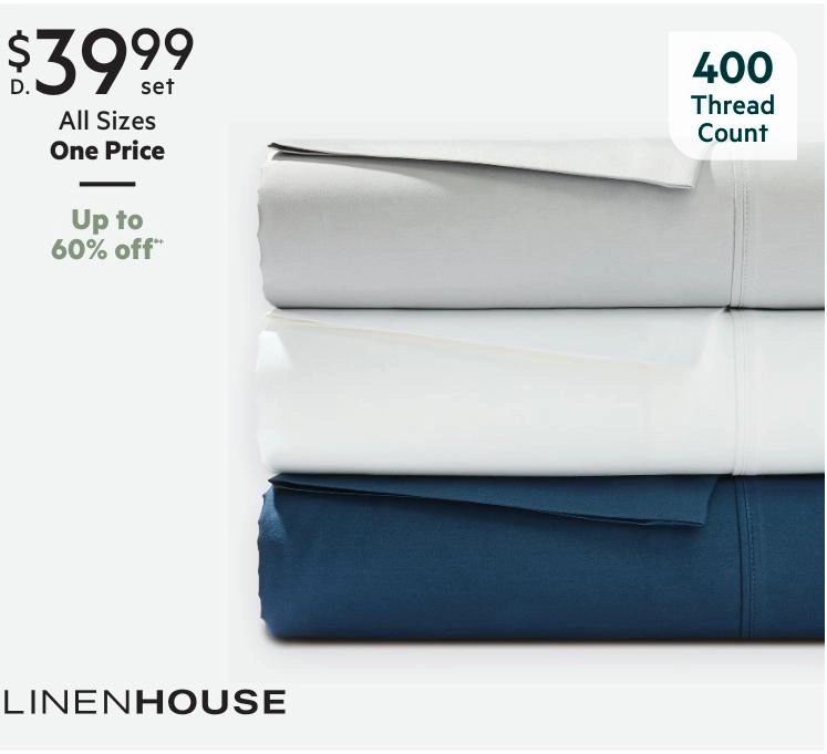 Linen House 400 Thread Count Australian Cotton Combo Set Navy