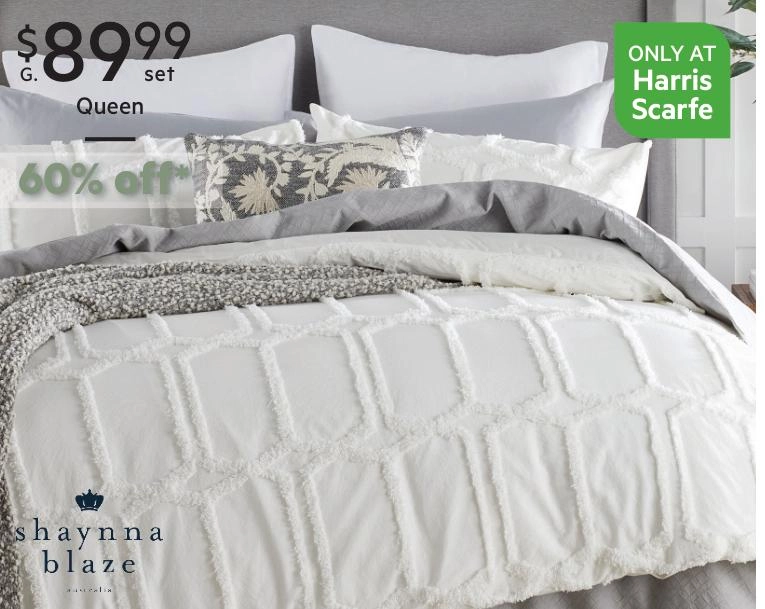 Shaynna Blaze Tannum Cotton Jacquard Quilt Cover Set