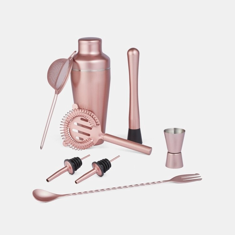 Smith + Nobel Bond 8-Piece Cocktail Set Rose Gold