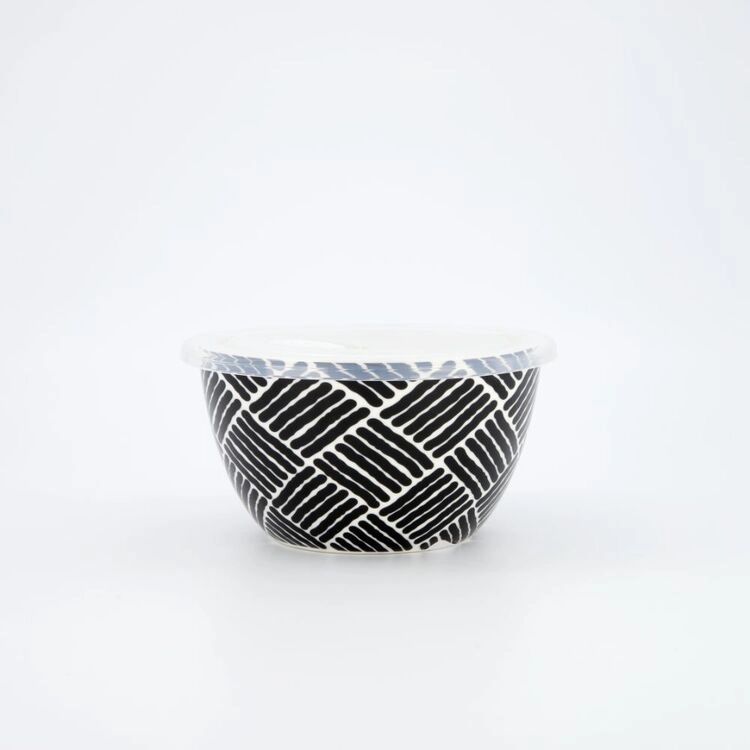 Soren Lunch 16 cm Bowls Basket Weave Black