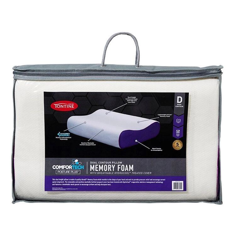 Tontine Comfortech Breathable Memory Foam Pillow Contour Standard