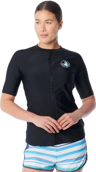 Body Glove Women’s Core Short Sleeve Full Zip Rash Vest