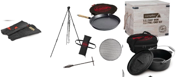 Campfire Cast Iron Full Chef Kit