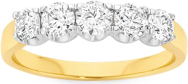 18ct Gold Diamond Anniversary Band