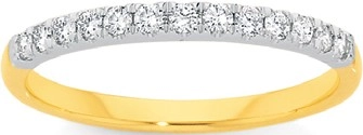 18ct Gold Diamond Band