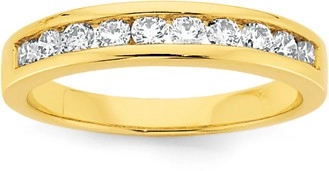 18ct Gold Diamond Band