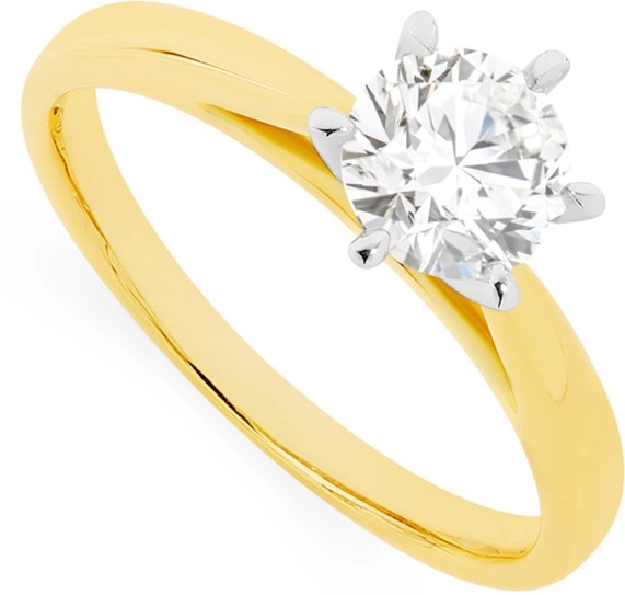 18ct Gold Diamond Solitaire Ring