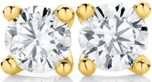 18ct Gold Diamond Stud Earrings