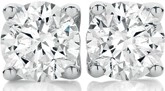 18ct White Gold Diamond Stud Earrings