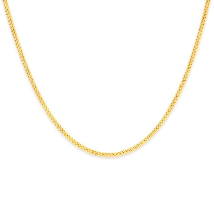 9ct Gold 35cm Solid Curb Chain