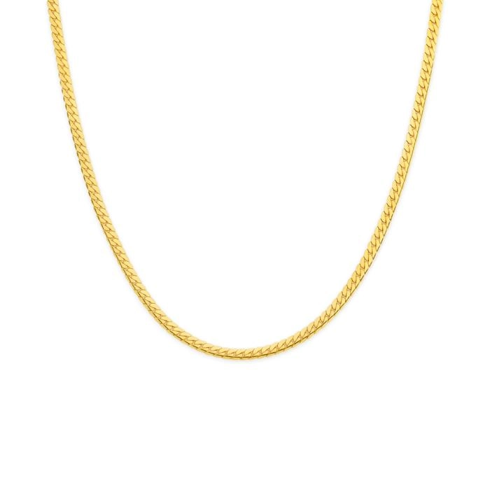 9ct Gold 45cm Solid Curb Chain