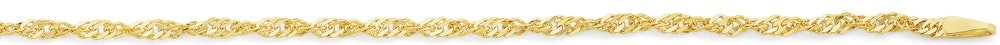 9ct Gold 45cm Solid Singapore Chain