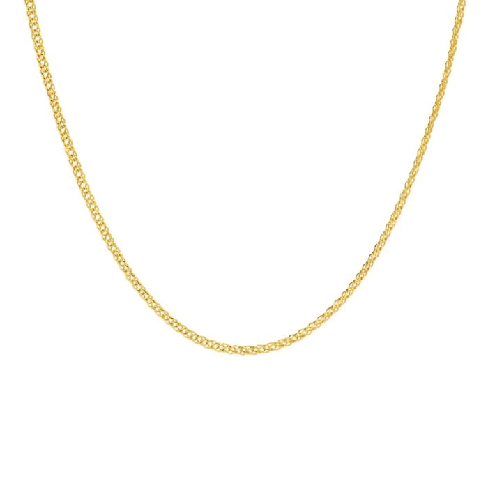 9ct Gold 50cm Solid Double Curb Chain