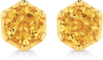 9ct Gold Citrine Stud Earrings