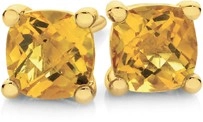 9ct Gold Citrine Studs