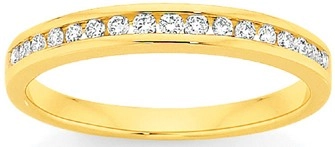 9ct Gold Diamond Anniversary Band