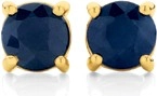 9ct Gold Natural Sapphire Stud Earrings