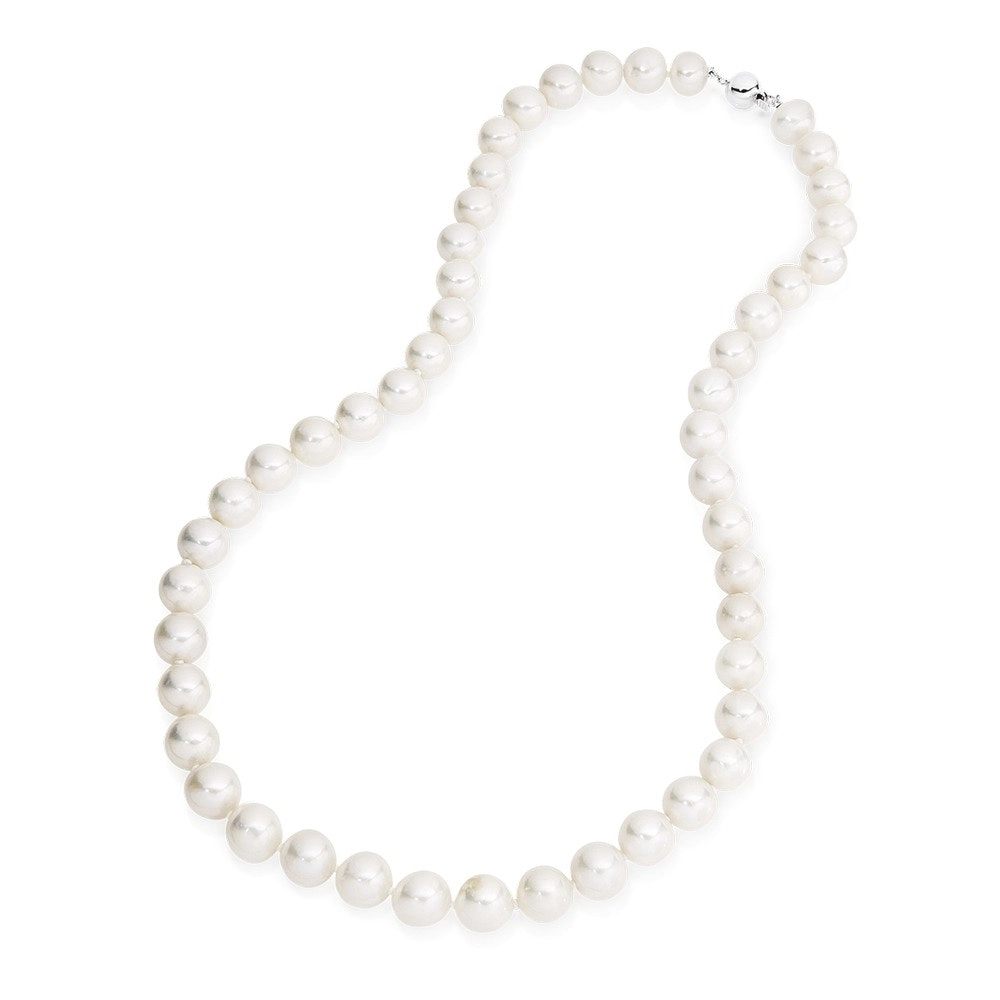 9ct White Gold Cultured Freshwater Pearl Necklace